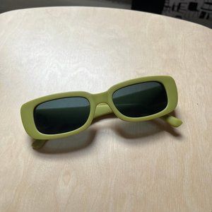 Funky green sunglasses